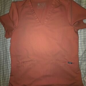 Figs Scrub Set Coral